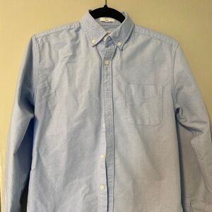 Frank and Oak The Jasper Oxford Shirt in Light Blue XS